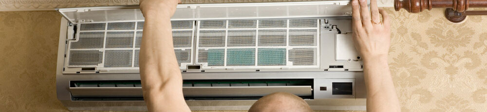 split system air conditioner servicing and maintenance